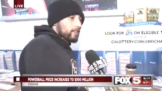 Lotto Winner buys "Hookers and Cocaine" on Fox 5