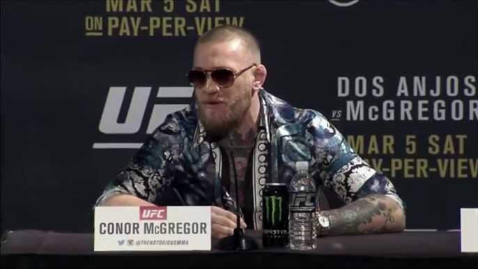 Conor McGregor I chose Dos Anjos just to take his belt interview UFC 197
