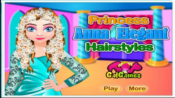 Princess Anna Elegant Hairstyles - Frozen Games For Girls