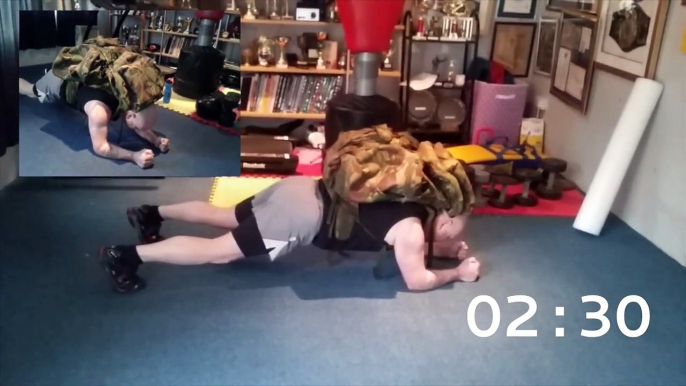 Longest Plank with a 100LB pack- Guinness World Records