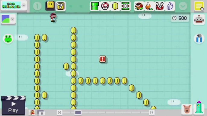 Super Mario Maker - Viewer Levels - Name: "Mario says: Get Good" - ID: E8BC-0000-016D-3E04