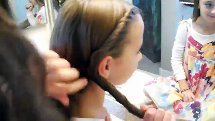 Double-Twists into Side Braid - Cute Girls Hairstyles - YouTube