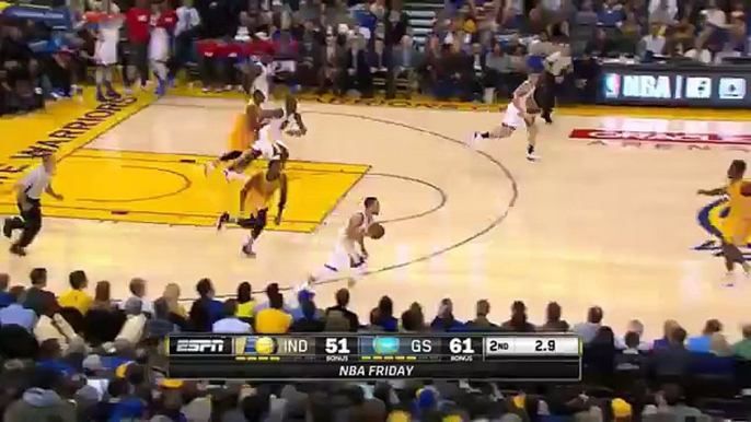 Stephen Curry Half-Court Buzzer-Beater  Pacers vs Warriors  January 22 2016  NBA 2015-16 Season