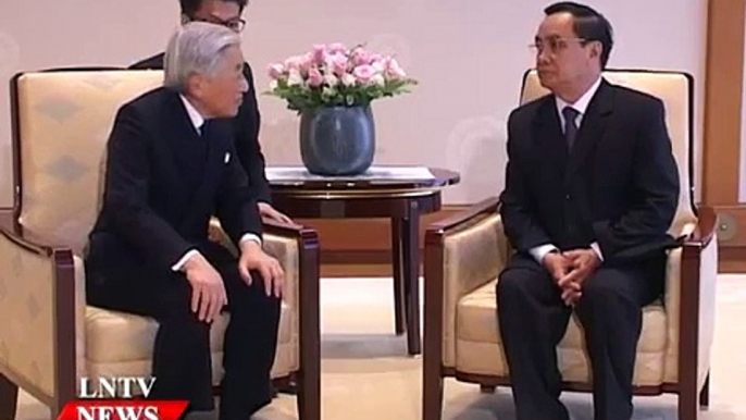 Lao NEWS on LNTV: Japan, Laos agree to upgrade bilateral ties.10/3/2015