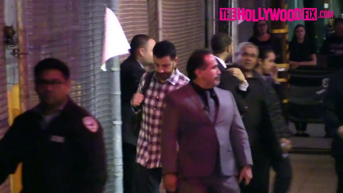 Jimmy Kimmel & Guillermo Rodriguez Leave Jimmy Kimmel Live! Studios 1.21.16