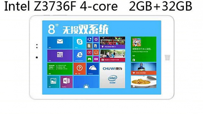 8 CHUWI VI8 final version Intel 64bit Z3736F Quad Core Dual OS Tablet PC 2GB DDR3L 32GB EMMC 1280x800 px Dual Cameras WIFI-in Tablet PCs from Computer