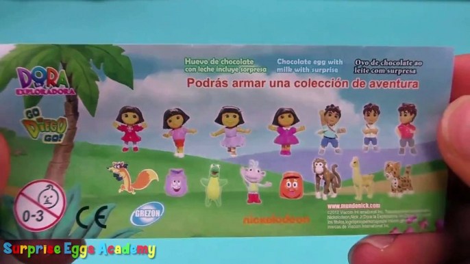 3 Go Diego Go! - Dora the Explorer Surprise Eggs - Dora Marquez, Isa