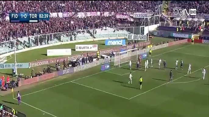 Gonzalo Rodriguez Goal - Fiorentina vs Torino 2-0 - 24_1_2016 [Serie A]