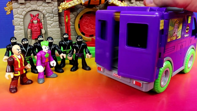 Imaginext Replica Batman Ninjas & Joker Bane Try Destroy Gotham City Batman Saves Day Just4fun290