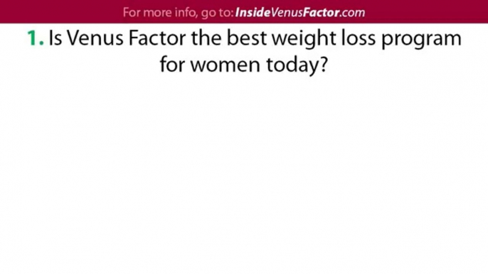 Weight loss plan for women Review #17 [Venus Factor]