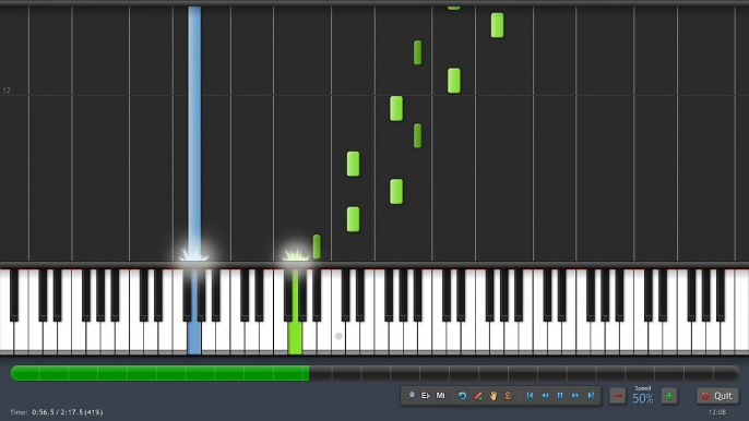 Matrix - Clubbed To Death - Piano Tutorial (50% Speed) Synthesia