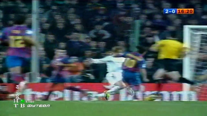 2004 الشوط الثاني مباراة برشلونة 3-0 ريال مدريد  الدوري الاسباني