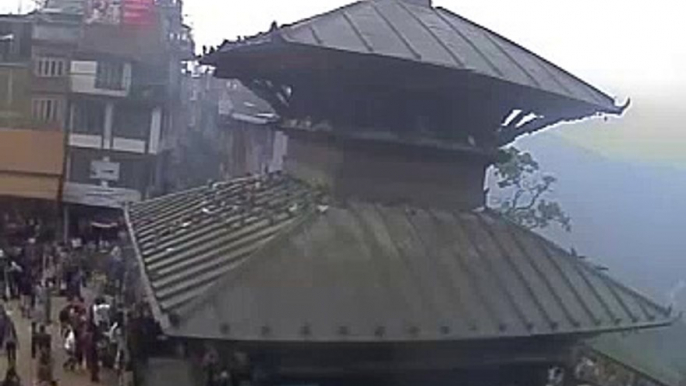 Nepal Earthquake 2072 CCTV footage of Manakamana Temple  Historical Earthquakes