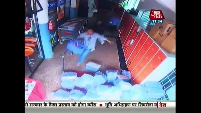 Nepal Earthquake: CCTV Footage From Departmental Store  Historical Earthquakes