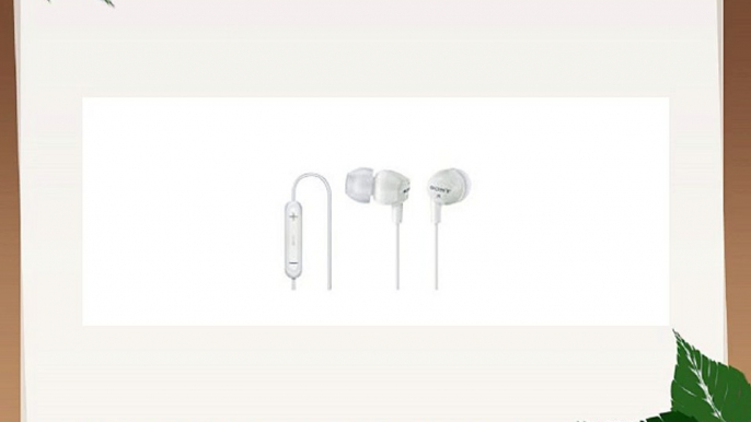 Sony DREX12IPW - Auriculares in-ear (control remoto integrado) blanco