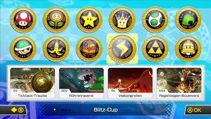 Nintendo Wii-U Mario Kart 8 [HD Video] Lighting Cup - Blitz Cup 150ccm High Quality Gamingstream Lets´s Play Mario Kart   8