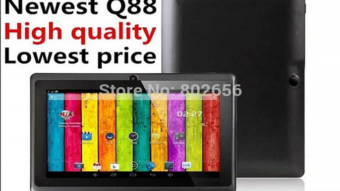 HOT! Beautiful Child Gift !! 7 inch Allwinner A33 Quad Core tablet pc Dual Camera Android 4.4.2 512MB/8GB free shipping!!!-in Tablet PCs from Computer