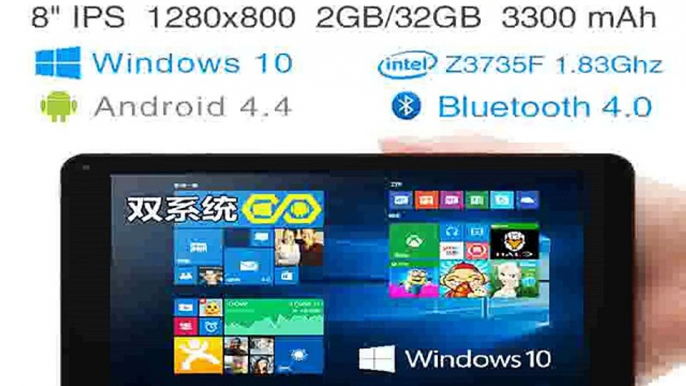 Intel Quad Core Dual Boot Windows 10 Android 4.4 tablet pcs 8 inch IPS screen RAM 2GB ROM 32GB computer pc ultrabook CUBE iWork8-in Tablet PCs from Computer