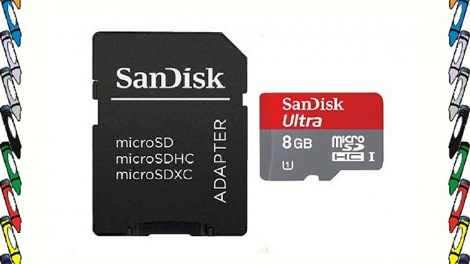 SanDisk Ultra - Tarjeta microSD de 8 GB (clase 10 con adaptador SD)