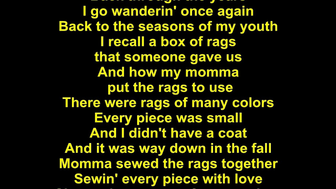 Dolly Parton – Coat Of Many Colors Lyrics