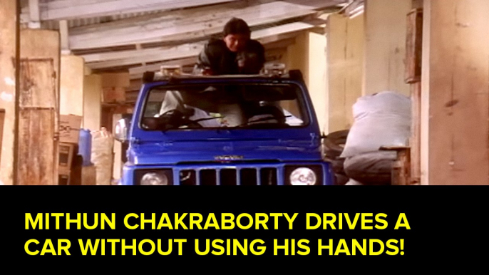 Mithun Chakraborty Drives A Car Without Using His Hands!