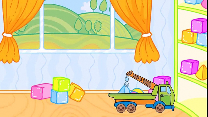 Mes jouets préférés - La petite voiture et la dépanneuse | Dessins animés en français  Fun Fan FUN Videos
