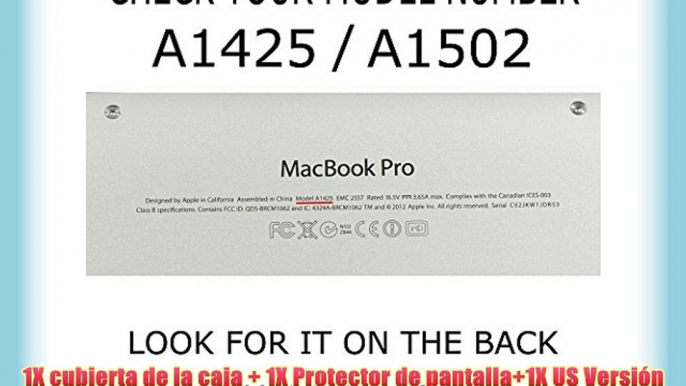 MacBook Pro 13 Retina Caso iNeseon- * 3 en 1 * [Ultra Slim Series] cubierta del estuche r?gido