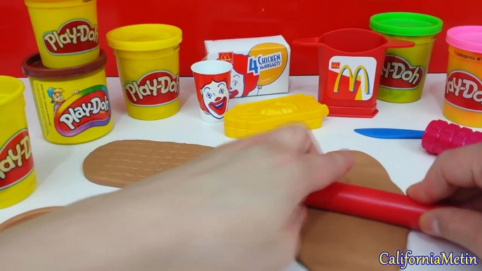 Happy Meal Play Doh McDonalds Fries Chicken McNuggets Sandwich Ice Cream