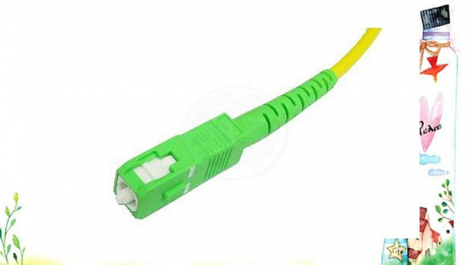 Cablematic - Cable de fibra ?ptica SC/APC a SC/APC monomodo simplex 9/125 de 20 m