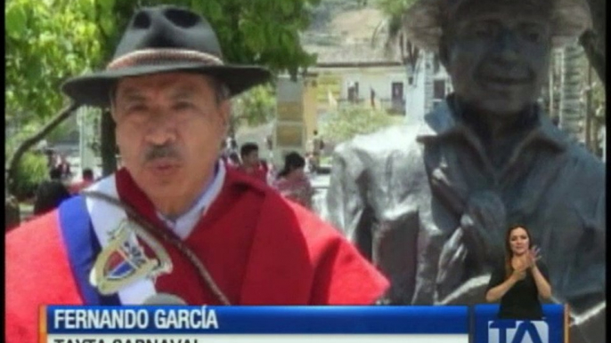 Inician Carnavales de Guaranda con el nombramiento del "Taita Carnaval"