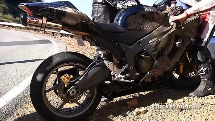 Kawasaki ZX6R Lowside Crash