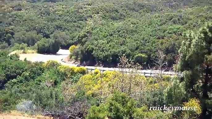 Motorcycle Crash - F4i Hits Guardrail on Mulholland