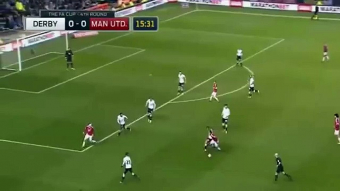 Wayne Rooney Goal - Derby County vs Manchester United 1-3 l Match Fa Cup 29_01_2016