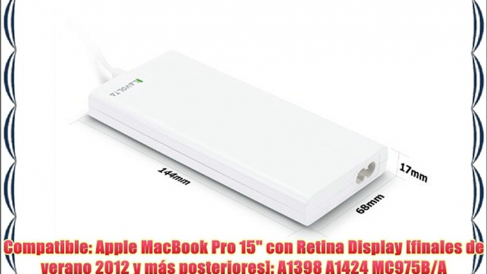 85W Lavolta? USB Ultra Delgado Cargador Notebook Adaptador para Apple MacBook Pro 15 con Retina