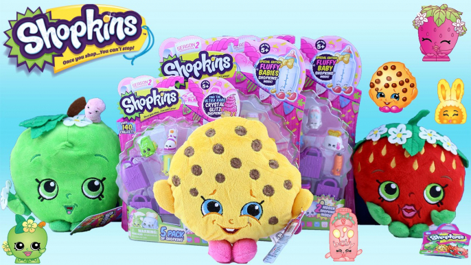 Season 2 Shopkins 12 and 5 packs New Shopkins Plush Fluffy Baby Shopkins