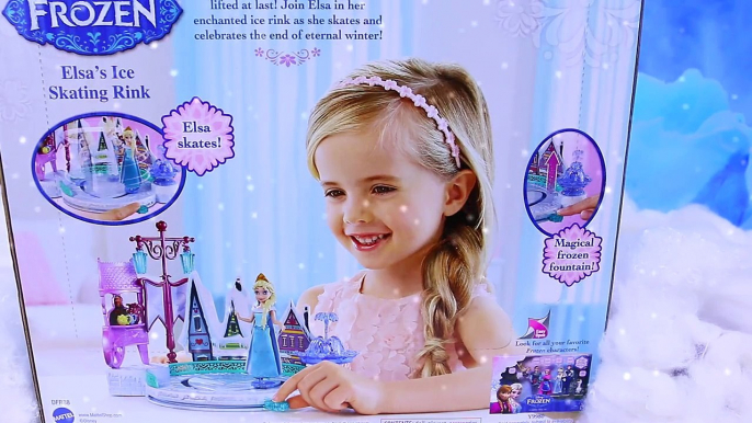 NEW Frozen Elsas Ice Skating Rink Playset With MagiClip Dolls, Hans & Surprise Toys in Sn