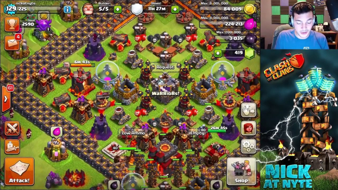 Clash of Clans  2000 Trophies in ONE DAY! +130 Defense Wins!!