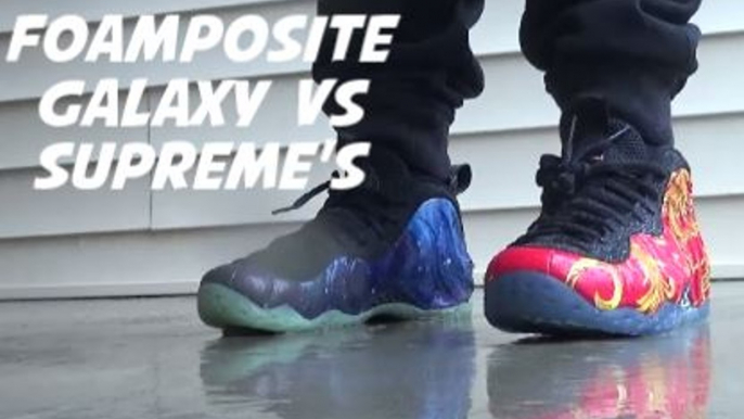 Nike Foamposite One Galaxy VS Supreme Sneakers #PickOne