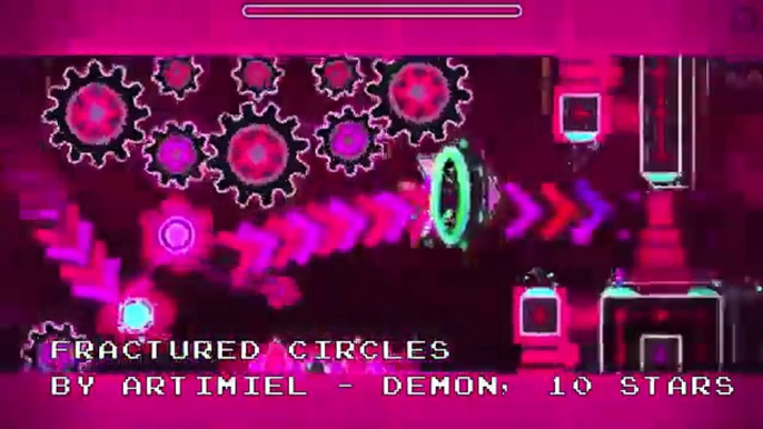 Geometry Dash - Fractured Circles by Artimiel (demon)