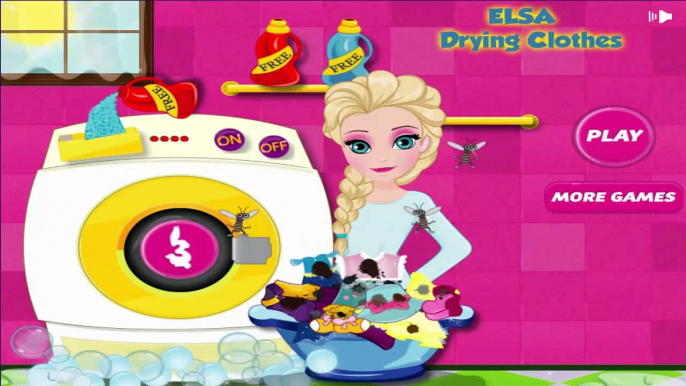 Elsa Drying Clothes - Frozen Games To Play - totalkidsonline