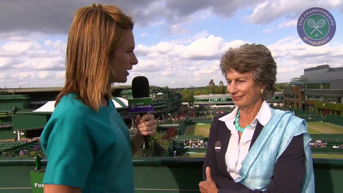 Virginia Wade checks in with Live @ Wimbledon