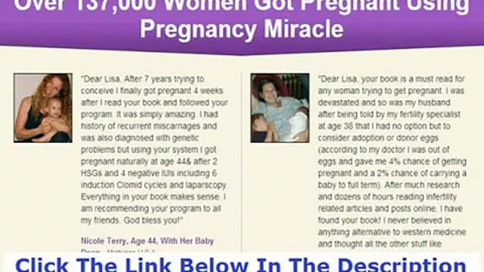 Pregnancy Miracle By Lisa Olson Reviews Discount + Bouns