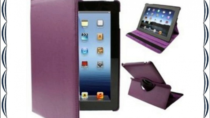 Tedim - Funda para iPad 2 3 y 4 (funci?n atril con rotaci?n de 360?) morado morado