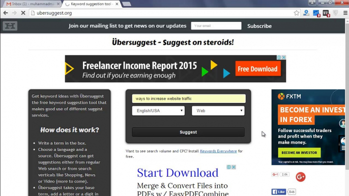 How To Find LSI Keywords Instantly By Using Ubersuggest Free Online Tool