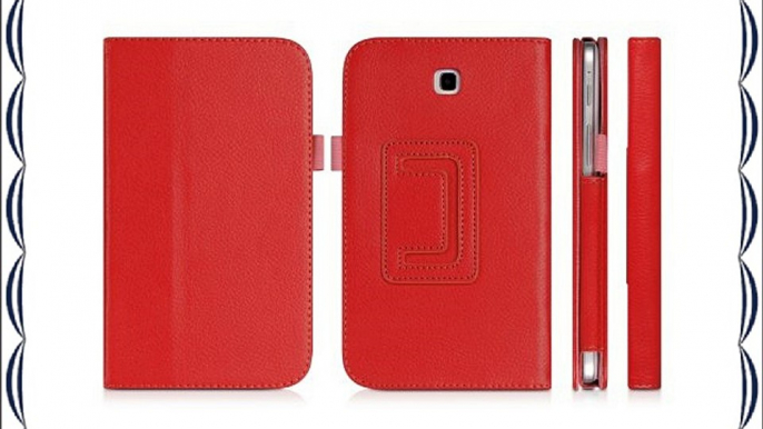 Avanto - Funda con soporte para tablets Samsung Galaxy STRUCTURE - rot Samsung Galaxy Tab 3