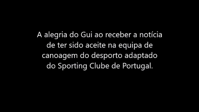 Reação do Gui ao receber uma boa notícia