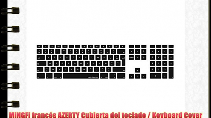 MiNGFi franc?s AZERTY Cubierta del teclado / Keyboard Cover para Teclado Apple Keyboard con