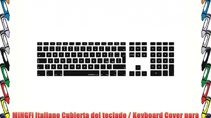 MiNGFi Italiano Cubierta del teclado / Keyboard Cover para Teclado Apple Keyboard con teclado