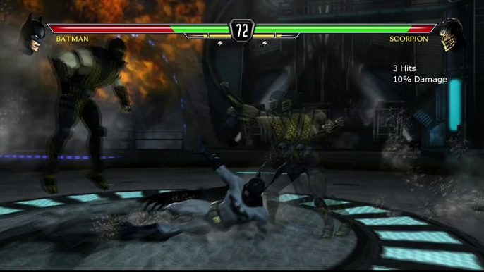 Mortal Kombat VS DC Universe [Xbox 360] - ✪ Batman Vs Scorpion ✪ | Full HD