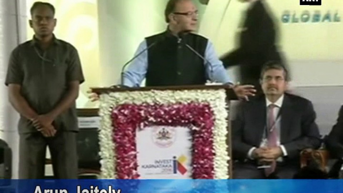 Jaitley addresses Global Investors Meet in Bengaluru